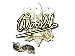 Sticker | Woro2k (Gold) | Paris 2023 image