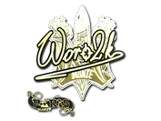 Sticker | Woro2k (Gold) | Paris 2023 image