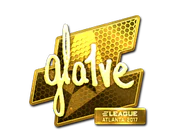 Sticker | gla1ve (Gold) | Atlanta 2017 image