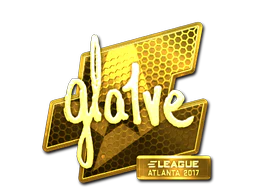 Sticker | gla1ve (Gold) | Atlanta 2017 image