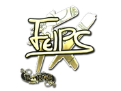 Sticker | felps (Gold) | Paris 2023 image