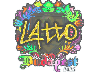 Sticker | latto (Holo) | Budapest 2025 image