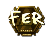 Sticker | fer (Gold) | London 2018 image