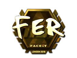 Sticker | fer (Gold) | London 2018 image