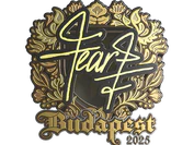 Sticker | fEAR (Gold) | Budapest 2025 image