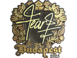 Sticker | fEAR (Gold) | Budapest 2025