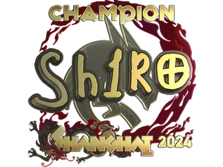Sticker | sh1ro (Gold, Champion) | Shanghai 2024