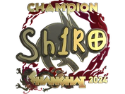 Sticker | sh1ro (Gold, Champion) | Shanghai 2024 image