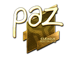 Sticker | paz (Gold) | Boston 2018 image