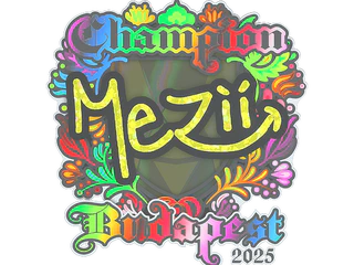 Sticker | mezii (Holo, Champion) | Budapest 2025
