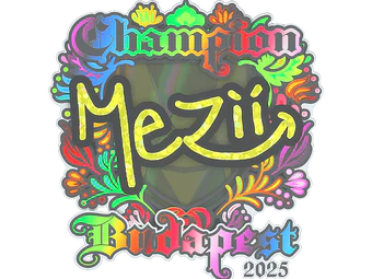 Sticker | mezii (Holo, Champion) | Budapest 2025 image