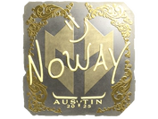 Sticker | noway (Gold) | Austin 2025 image