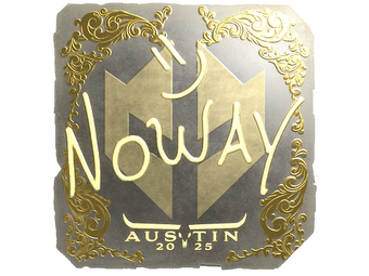 Sticker | noway (Gold) | Austin 2025 image