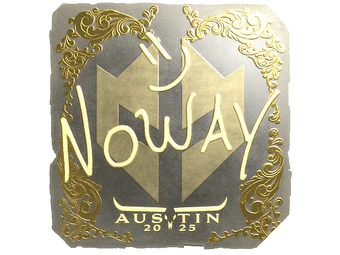 Sticker | noway (Gold) | Austin 2025 image