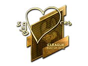 Sticker | seang@res (Gold) | Boston 2018 image