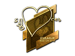 Sticker | seang@res (Gold) | Boston 2018 image