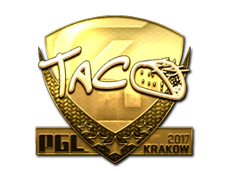 Sticker | TACO (Gold) | Krakow 2017 image