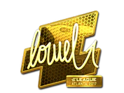 Sticker | loWel (Gold) | Atlanta 2017 image
