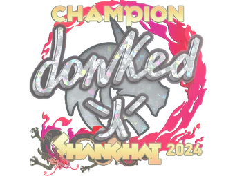 Sticker | donk (Glitter, Champion) | Shanghai 2024 image