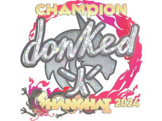 Sticker | donk (Glitter, Champion) | Shanghai 2024