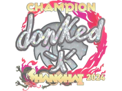Sticker | donk (Glitter, Champion) | Shanghai 2024 image