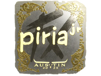 Sticker | piriajr (Gold) | Austin 2025 image