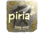 Sticker | piriajr (Gold) | Austin 2025 image