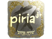 Sticker | piriajr (Gold) | Austin 2025 image