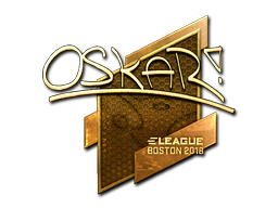 Sticker | oskar (Gold) | Boston 2018 image