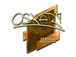 Sticker | oskar (Gold) | Boston 2018 image