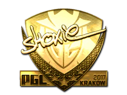 Sticker | shox (Gold) | Krakow 2017 image