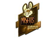Sticker | Misfits Gaming (Gold) | Boston 2018 image