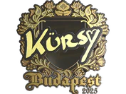 Sticker | Kursy (Gold) | Budapest 2025 image