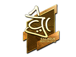 Sticker | chrisJ (Gold) | Boston 2018 image