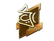 Sticker | chrisJ (Gold) | Boston 2018 image