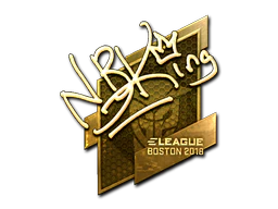 Sticker | NBK- (Gold) | Boston 2018 image