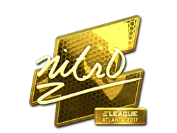 Sticker | nitr0 (Gold) | Atlanta 2017 image