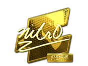 Sticker | nitr0 (Gold) | Atlanta 2017 image