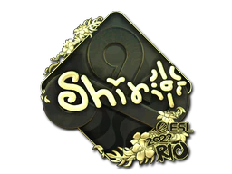 Sticker | sh1ro (Gold) | Rio 2022 image