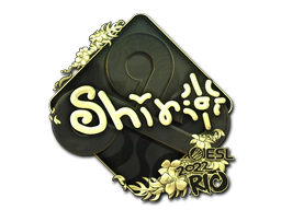 Sticker | sh1ro (Gold) | Rio 2022 image