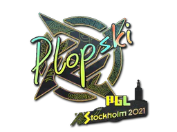 Sticker | Plopski (Holo) | Stockholm 2021 image