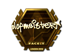 Sticker | olofmeister (Gold) | London 2018 image