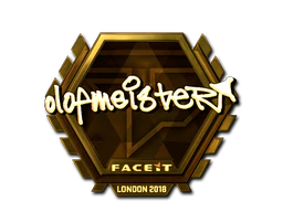 Sticker | olofmeister (Gold) | London 2018 image