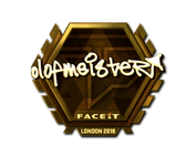 Sticker | olofmeister (Gold) | London 2018 image