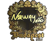 Sticker | noway (Gold) | Budapest 2025 image