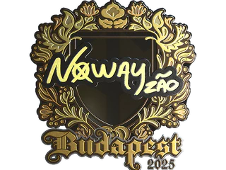 Sticker | noway (Gold) | Budapest 2025