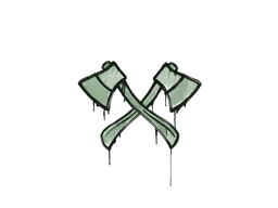 Sealed Graffiti | X-Axes (Cash Green)