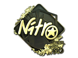 Sticker | nitr0 (Gold) | Rio 2022 image