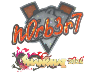 Sticker | n0rb3r7 (Glitter) | Shanghai 2024