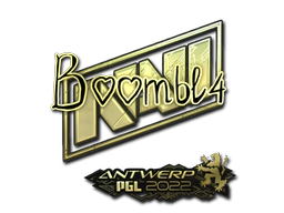 Sticker | Boombl4 (Gold) | Antwerp 2022 image